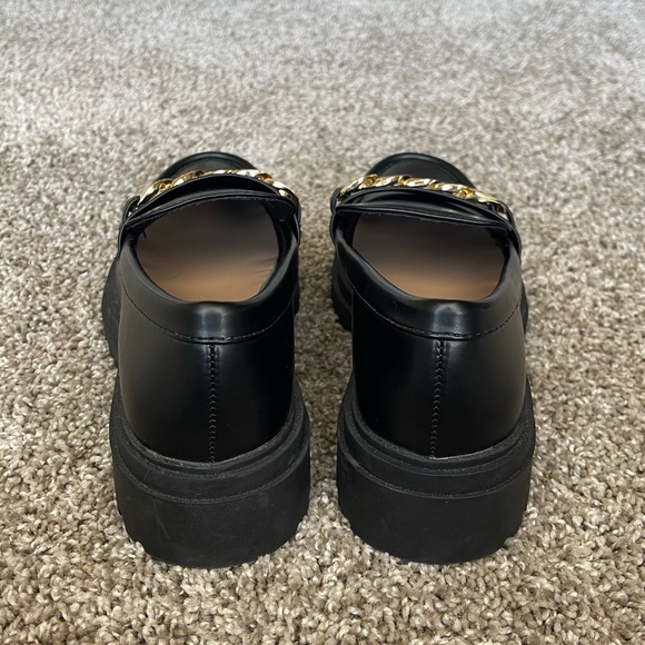 a new day Black & Gold Chain Loafer/Platform Shoes - Picture 4 of 5